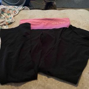 Pink Victorias Secret Yoga Pants Medium